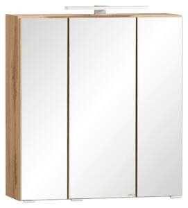 ZRCADLOVÁ SKŘÍŇKA, dub wotan, 60/64/20 cm Held - Koupelnové série, Online Only