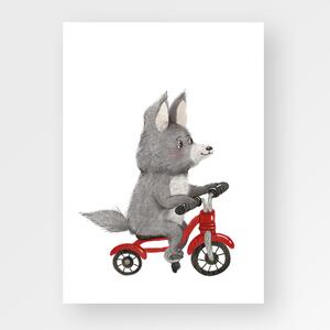 Vlk na motorce