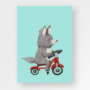 Vlk na motorce