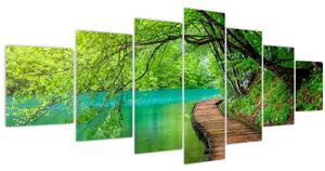 Obraz - Plitvická jezera (210x100 cm)