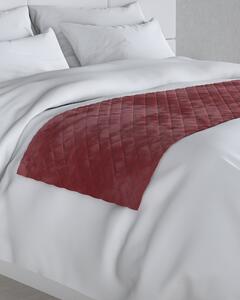 Hotelový přehoz – běhoun Velvet 60x200 cm barva červená látka lesklé, sametová