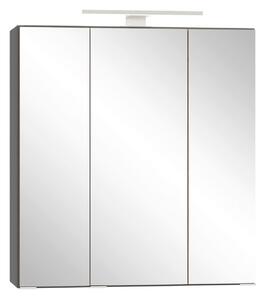ZRCADLOVÁ SKŘÍŇKA, divoký dub, šedá, 60/64/20 cm Held - Koupelnové série, Online Only