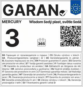 Ergonomická kancelářská židle MERCURY WISDOM SVĚTLE ŠEDÁ – síťovaná