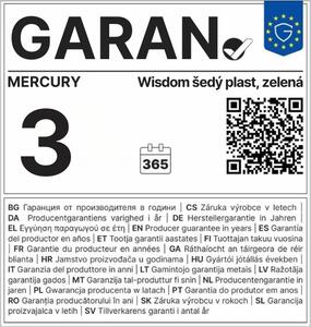 Ergonomická kancelářská židle MERCURY WISDOM ZELENÁ – síťovaná