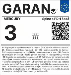 MERCURY kancelářská židle SPINE šedá s PDH, šedá