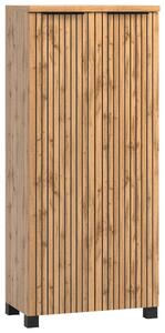 MIDI SKŘÍŇKA, černá, dub wotan, 60/130/35 cm Held - Koupelnové série, Online Only