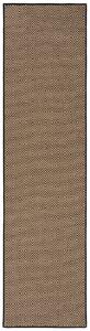 Flair Rugs, Běhoun Geometric Jute Black, 60x230, béžová, chodba / předsíň