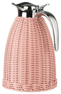 Termoska Polyrattan Handwoven Pink 1,5 l Ib Laursen