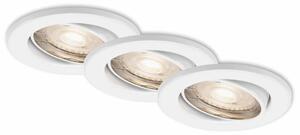 BRILONER 3ks LED vestavné svítidlo, pr. 8,6 cm, 5 W, bílé BRI 7147-036