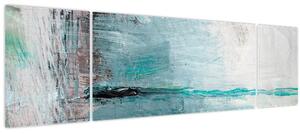 Obraz - Abstraktní olejomalba (170x50 cm)