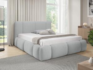 Čalouněná postel s úložným prostorem Kirasti Boucle, Rozměr postele: 200 x 200 cm, Barva:: Lambi 11 5903211521430