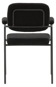 Jídelní židle Yesterday, 2ks, černá, 60.5x58x90