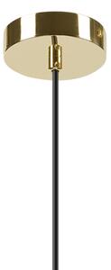 Lustr na lanku HARMA 1xE27/15W/230V pr. 25 cm bílá/zlatá