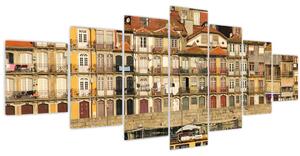 Obraz - Nábřežní čtvrť, Portugalsko (210x100 cm)