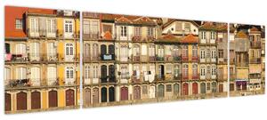 Obraz - Nábřežní čtvrť, Portugalsko (170x50 cm)