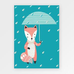 Liška s deštníkem