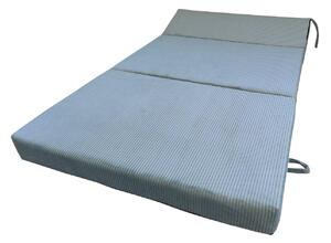 Skládací matrace pro hosty BEDDIO 120x200 - světle modrá