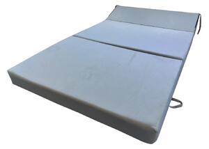 Skládací matrace pro hosty BEDDIO 120x200 - svěle šedá