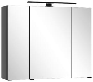 ZRCADLOVÁ SKŘÍŇKA, černá, černá, 80/64/20 cm Held - Koupelnové série, Online Only