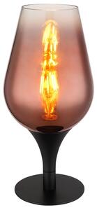 Stolní lampa LAVUS III černá/měděná