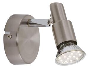 BRILONER Bodové svítidlo pr. 8 cm 1xGU10 3W 280lm matný nikl BRI 2907-012