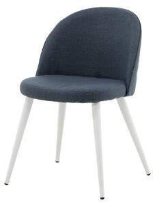 Jídelní židle Velvet, 2ks, modrá, S50xD57xV76,5