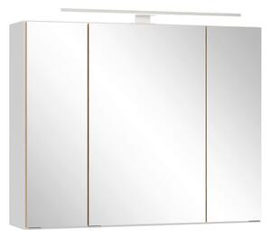 ZRCADLOVÁ SKŘÍŇKA, divoký dub, bílá, 80/64/20 cm Held - Koupelnové série, Online Only