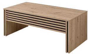 KONFERENČNÍ STOLEK, černá, dub artisan, kompozitní dřevo, 60/110/42 cm MID.YOU - Konferenční stolky, Online Only