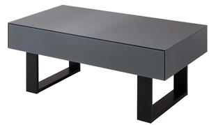 KONFERENČNÍ STOLEK, antracitová, sklo, kompozitní dřevo, 60/110/42 cm MID.YOU - Konferenční stolky, Online Only