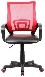 Otočná Židle Offal Červeno-Černá