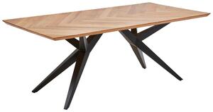 JÍDELNÍ STŮL, dub, černá, barvy dubu, 180/100/77 cm Valdera - Jídelní stoly, Online Only