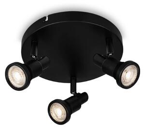 BRILONER LED bodové svítidlo pr. 21 cm 3xGU10 4,8W 400lm černá IP44 BRI 2992-035R