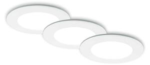 BRI 7034-036 CCT LED vestavná svítidla sada, pr.9,2 cm, 3x LED, 4,8 W, 450 lm, bílé - BRILONER