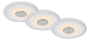 BRI 7043-039 LED vestavné svítidlo, pr.12 cm, 3x LED, 6 W, 650 lm, hliník - BRILONER