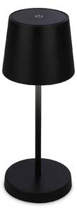 BRILONER LED nabíjecí stolní lampa 26 cm 2,6W 150lm černá IP44 BRILO 7423015