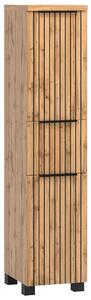 MIDI SKŘÍŇKA, černá, dub wotan, 30/130/35 cm Held - Koupelnové série, Online Only