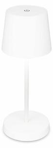 BRILONER LED nabíjecí stolní lampa 26 cm 2,6W 150lm bílé IP44 BRILO 7423016