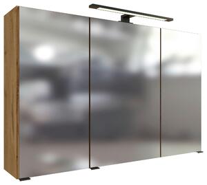 ZRCADLOVÁ SKŘÍŇKA, barvy dubu, 100/64/20 cm Held - Koupelnové série, Online Only