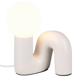 Stolní lampa QUINN bílá/světle šedá
