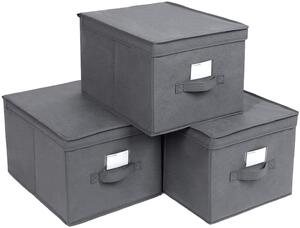 SONGMICS Úložné boxy Mera šedé