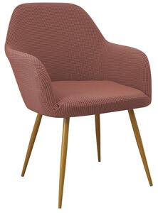 Potah na kancelářskou židli, potah na křeslo, pružný materiál, vzor Jacquard, barva korálová, 2 kusy
