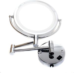 3129-7x LED zrcadlo na zeď - Kosmetické zrcadlo - 7x zvětšení - Montáž na zeď o rozměrech 8 palců se šrouby - Zrcadlo do koupelny s osvětlením - Zrcadlo na líčení