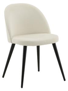 Jídelní židle Velvet, 2ks, bílá, S50xD57xV76,5