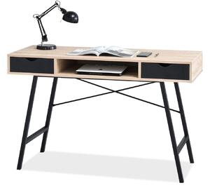 HezkýNábytek.cz PC stolek Gavon (dub + černá). 1109758