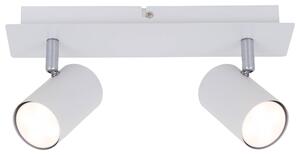 BRILO 2857-026 Bodové svítidlo 29 cm 2xGU10 40W bílé - BRILO