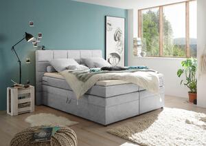 POSTEL BOXSPRING, 180/200 cm, barvy stříbra MID.YOU - Postele s úložným prostorem, Online Only