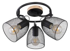 Globo 54034-3 přisazené stropní svítidlo Josina 3x60W | E27 - hnědá, černá