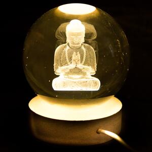 Stolní lampa BUDDHA průhledná/přírodní