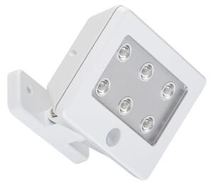 BRI 2276-066 LED venkovní svítidlo s čidlem 12 cm 6x0,06W 7lm bílé - BRILONER