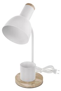 Stolní lampa POPPY bílá/přírodní